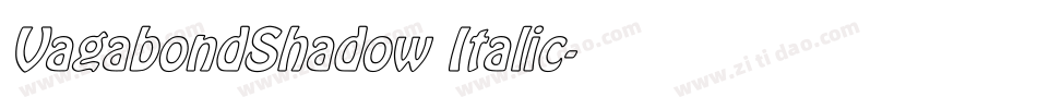 VagabondShadow Italic字体转换